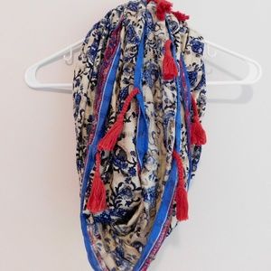 Urban Outfitters Colorful Tassel Scarf